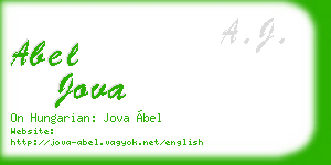 abel jova business card