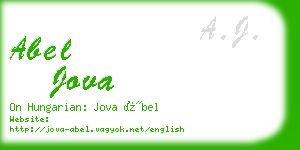 abel jova business card